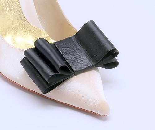 satin bow shoes