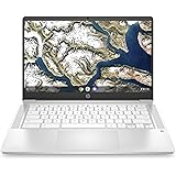 HP Chromebook 14-inch FHD Laptop, Intel Celeron N4000, 4 GB RAM, 32 GB eMMC, Chrome (14a-na0060nr, Ceramic White)