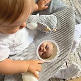 Nuby Penguin Sit-Me-Up Baby Seat Inflatable Play Seat with Tray - Grey view 3