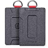 Dango Slim Minimalist Wallet for Men - RFID Blocking - Durable Dtex Water Resistant Material, Black