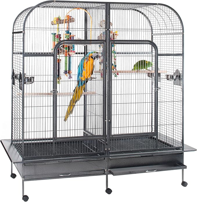 Liberta Endeavour Extra large Bird Cage 1 Divider Parrot Amazon.co