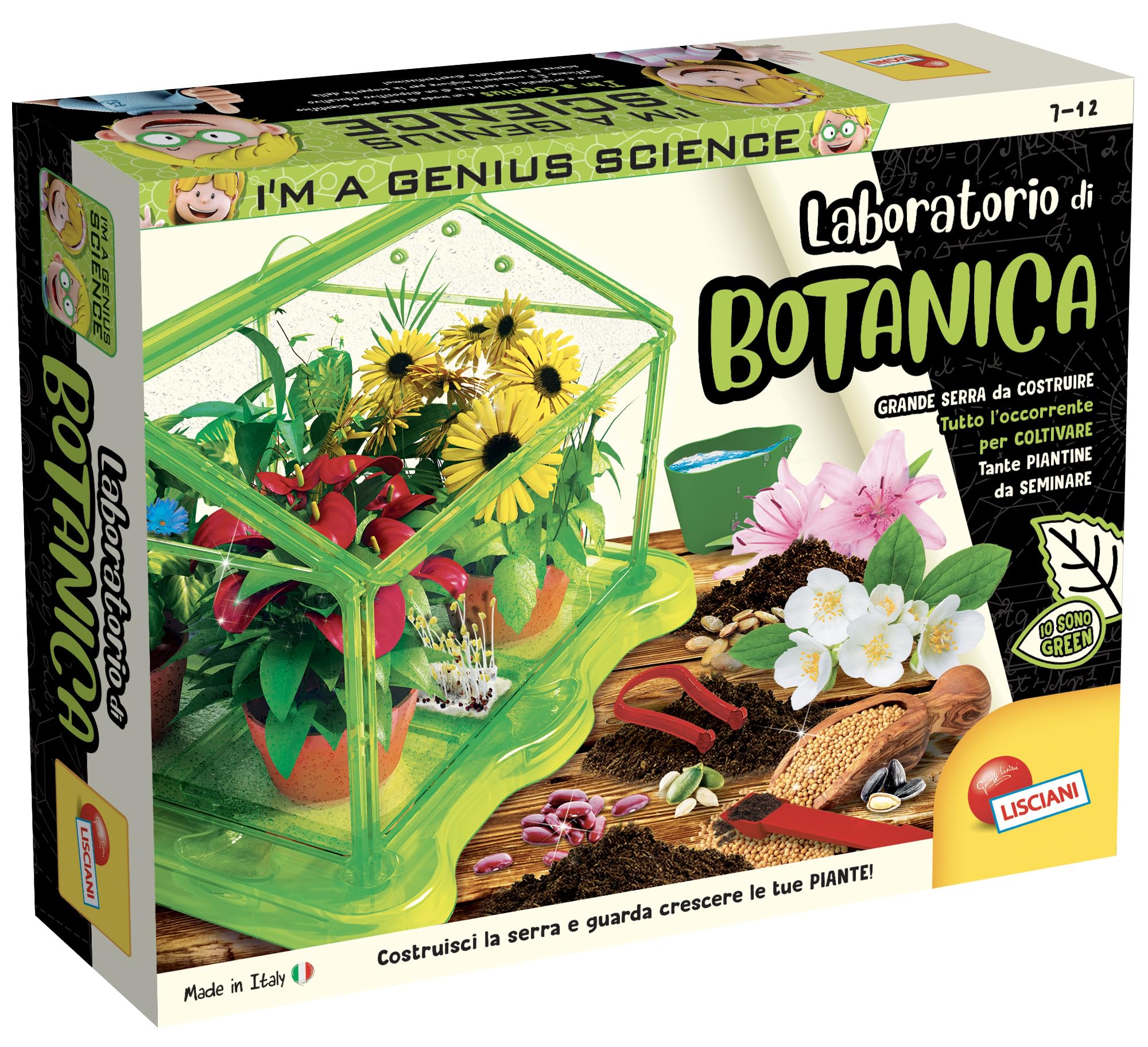 Liscianigiochi 84258 I'm a Genius Laboratory for Botany Scientific Game, Multi-Colour, 38.8 x 28.5 x 7.8 cm