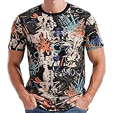 YININF Mens Hipster Hip Hop Short Sleeve Print T-Shirt Shirts Men