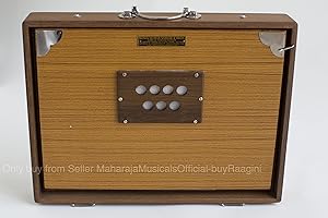 Shruti Box, Monoj Kr Sardar, Large, 16 x 3.5 x 12.5 Inches, Solid Teak Wood With Bag, In USA, Long Sustain, Surpeti Sur peti,