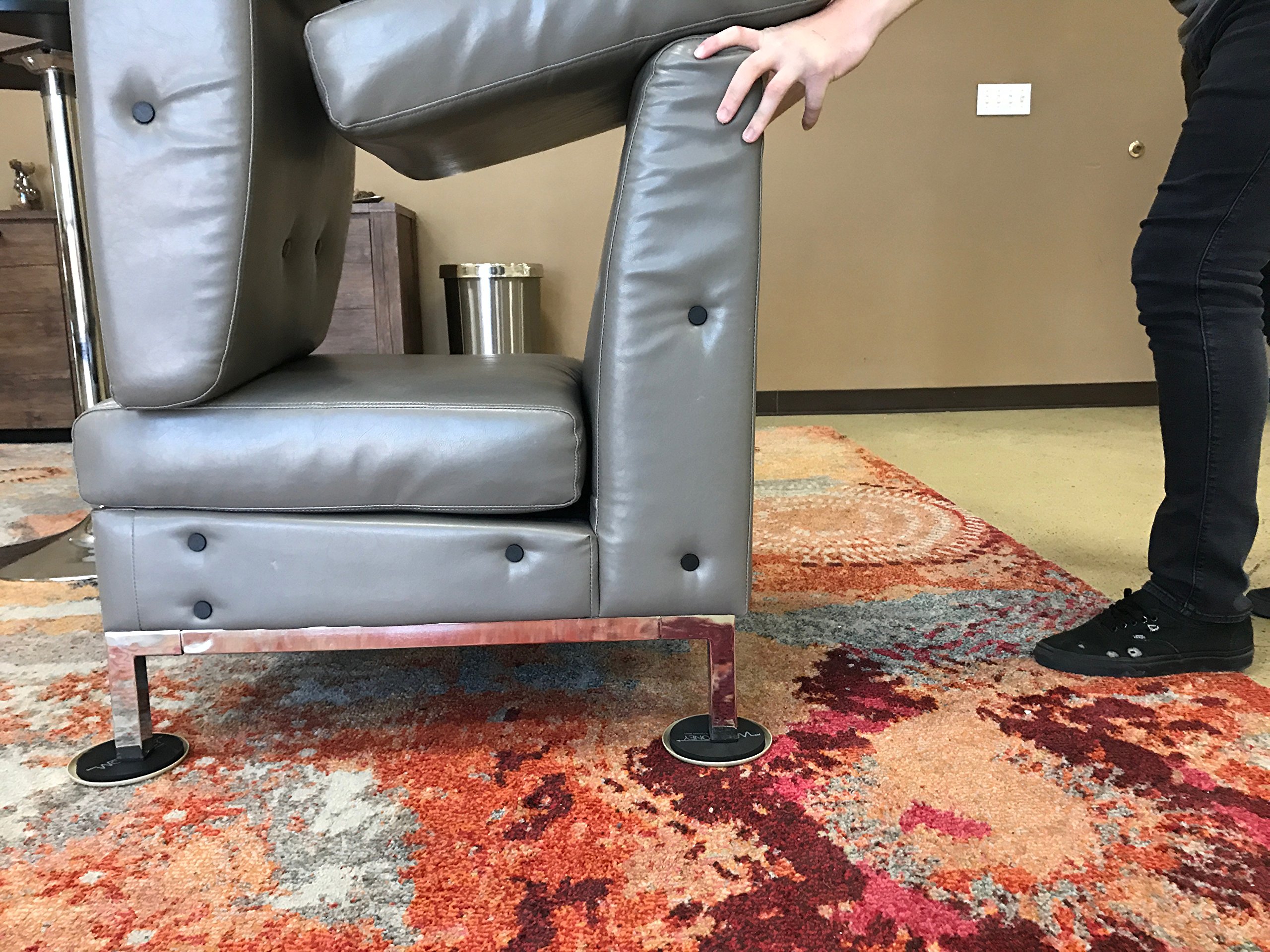 Furnitures Sliders Large Round for Carpet,Patio 8 Pack. Wow Honey