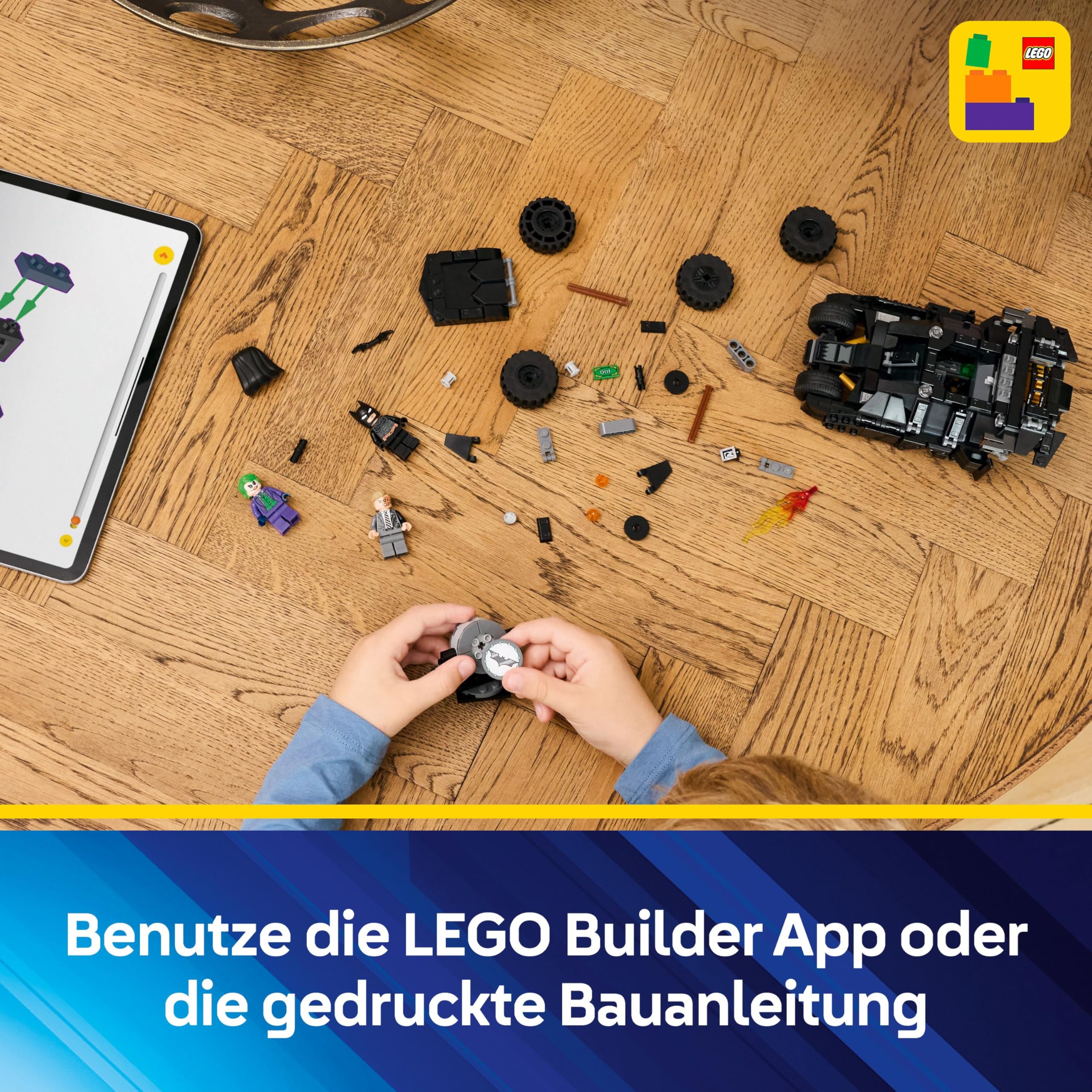 LEGO DC Batman: Batman Tumbler vs. Two-Face & The Joker - Superhelden Spielzeug mit Batmobil Auto - Spielset mit Minifiguren - Geschenk für Jungen und Mädchen ab 8 Jahren 76303 7