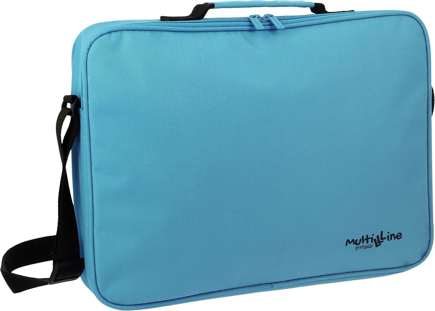 Grafoplás Schulranzen Multiline, Rosa, 38x28x6 Cm – Polyester, Mit Ausweistasche & Verstellbaren Trägern