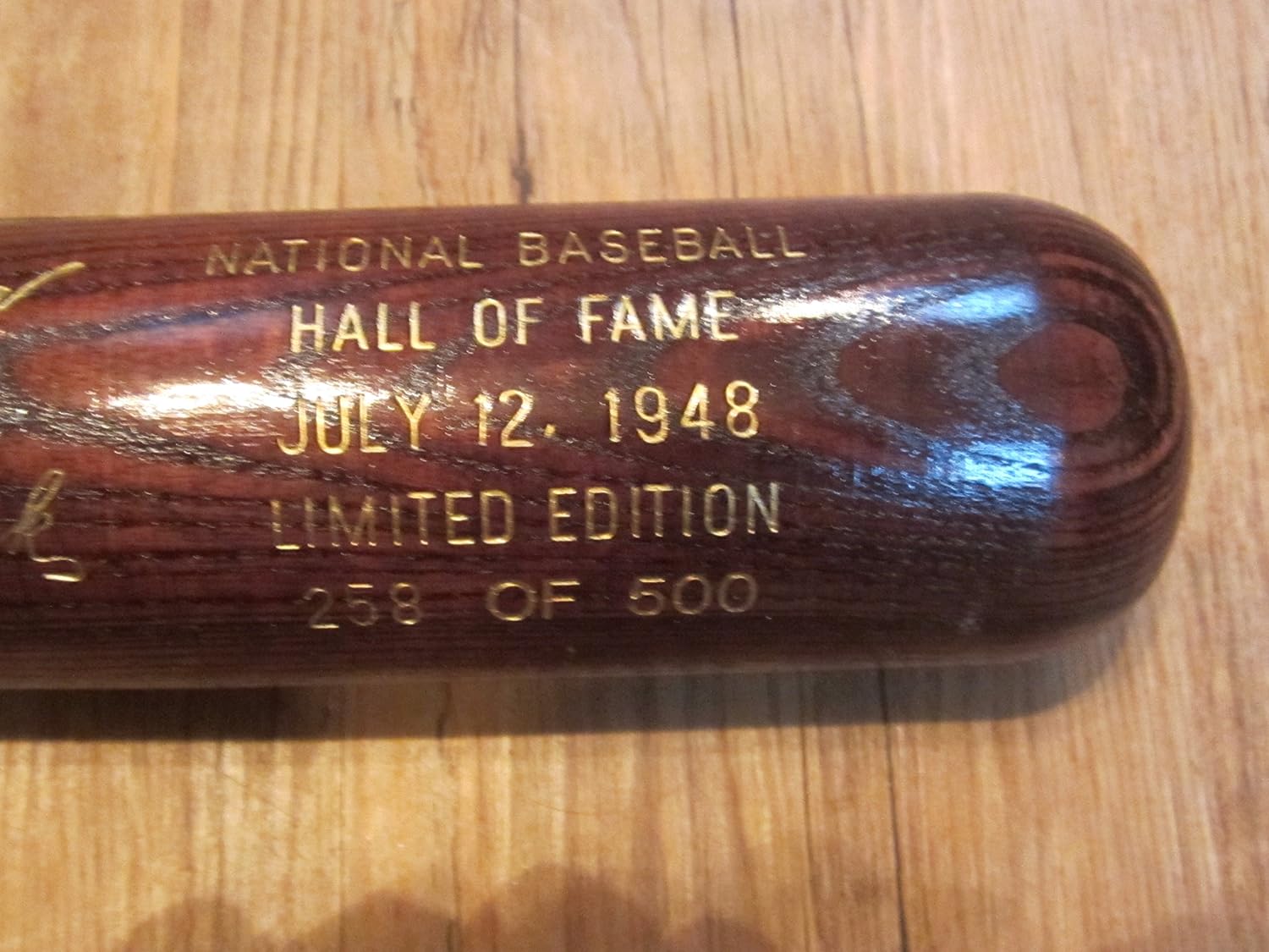 1948 hall of fame brown bat Pie Traynor, Herb Pennock at Amazon's