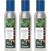 Yankee Candle Concentrated Room Spray, Balsam &amp; Cedar Scent, Air Freshener Aerosol Odor Eliminator For Instant Long Lasting Fragrance, 1.5 Ounce (Pack of 3)