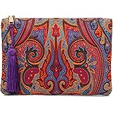 Otto Angelino Designer Women’s Bohemian & Fashion Clutch Purse - Multiple Slots Money, Cards, Smartphone - Ultra Slim