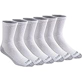 Dickies Men
s Dri-Tech Mid-Crew Comfort Length Moisture Control Socks (6, 12 Pairs)