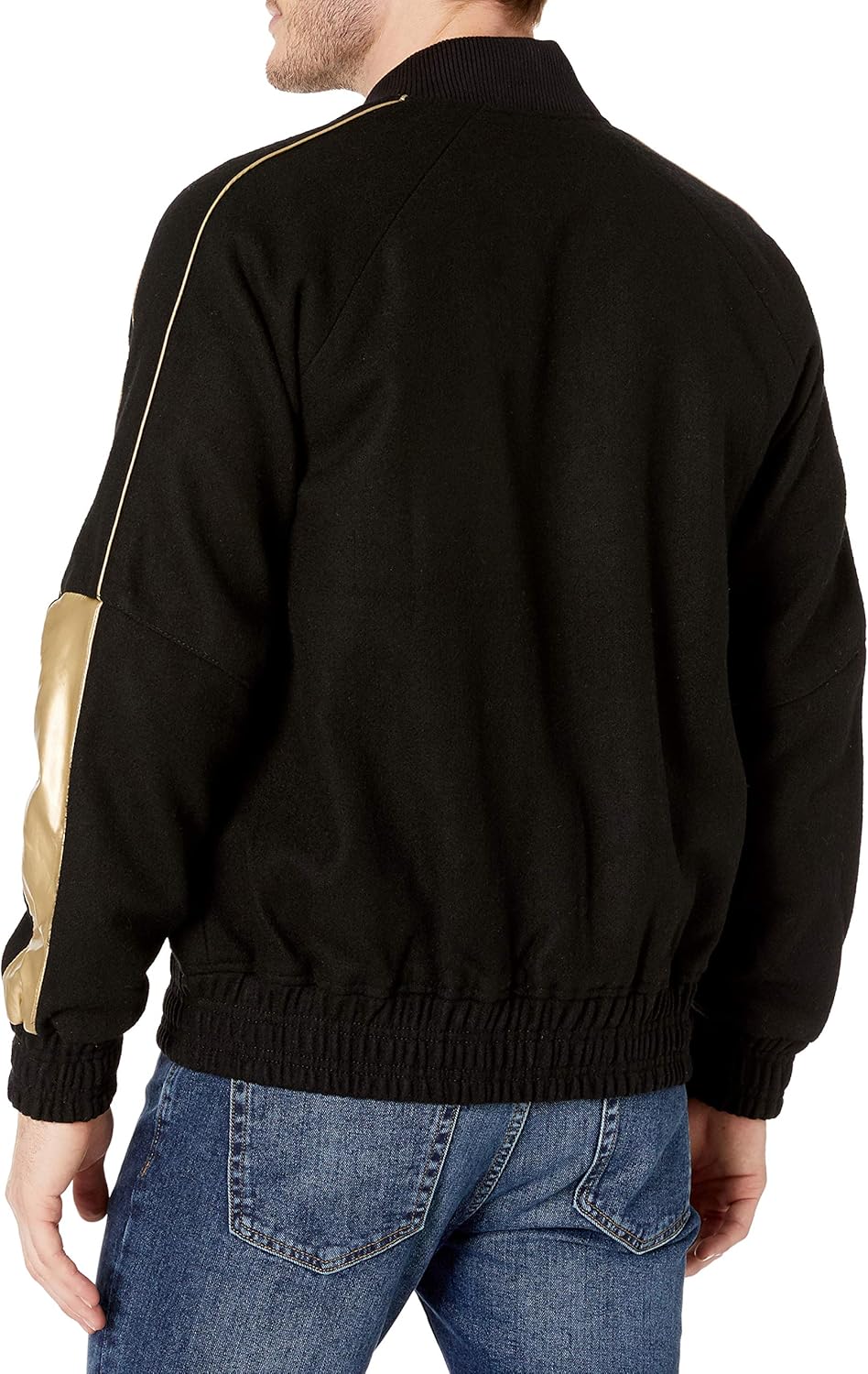 True Religion mens Long Sleeve Ragland Varsity Jacket at  Men’s Clothing store