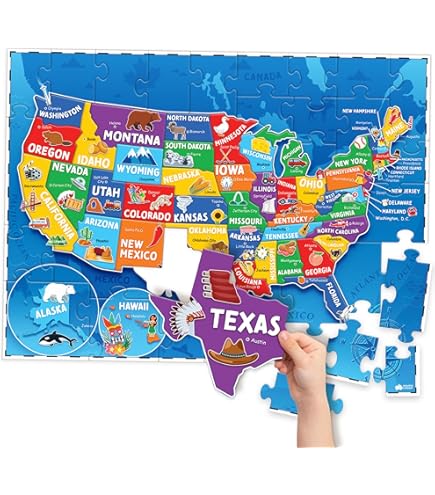 Amazon.com: My Mini Map USA Puzzle is Small Enough to Stick in a