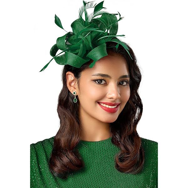 4722 Christmas Fascinator Hat Festival Party Headwear, Lady Flower Cocktail Вubbmі | Accessories | 4722 Christmas Fascinator Hat  main image 3