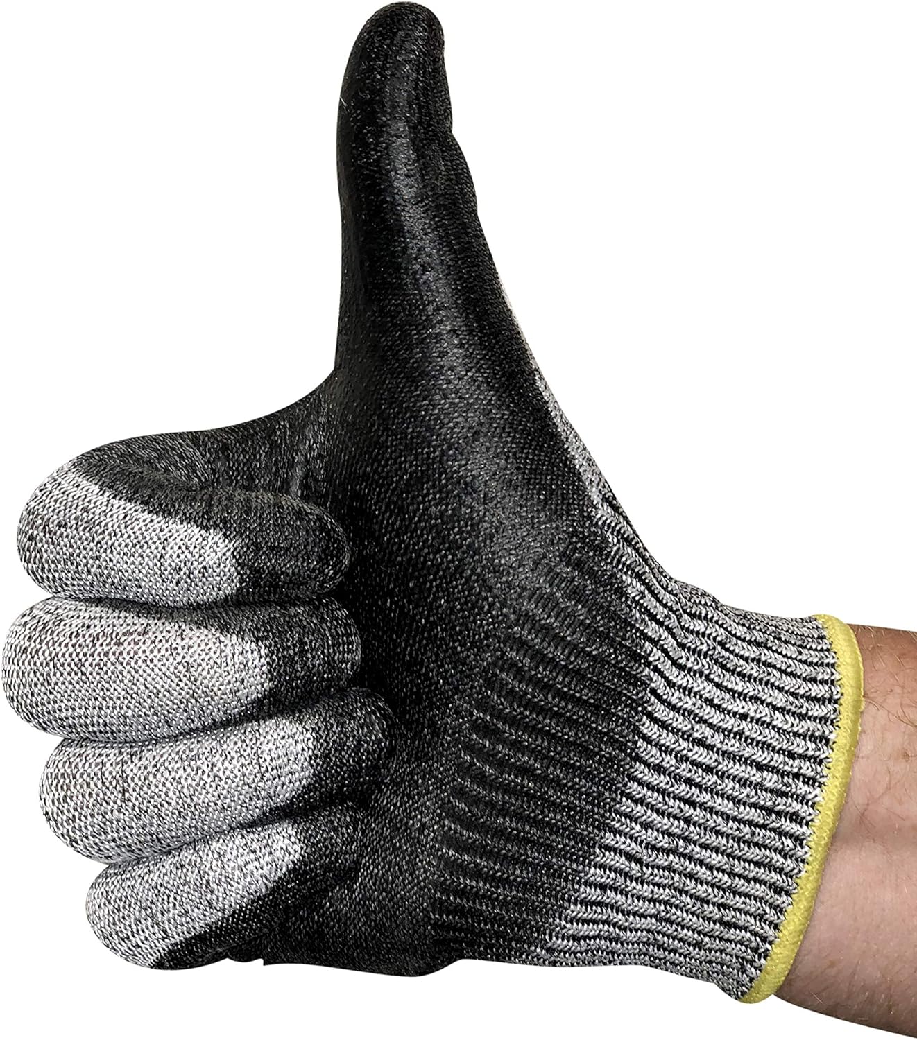 Cut Resistant Gloves Palm Dipped Nitrile Coated Seamless Knit Work