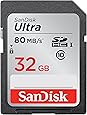 SanDisk 32GB Ultra Class 10 SDHC UHS-I Memory Card Up to 80MB, Grey/Black (SDSDUNC-032G-GN6IN)