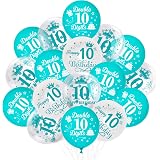 Amscan Pack Of 6 Latex 10th Birthday Balloons - Number 10 Printed With Stars, 10.83 Inches - View #9