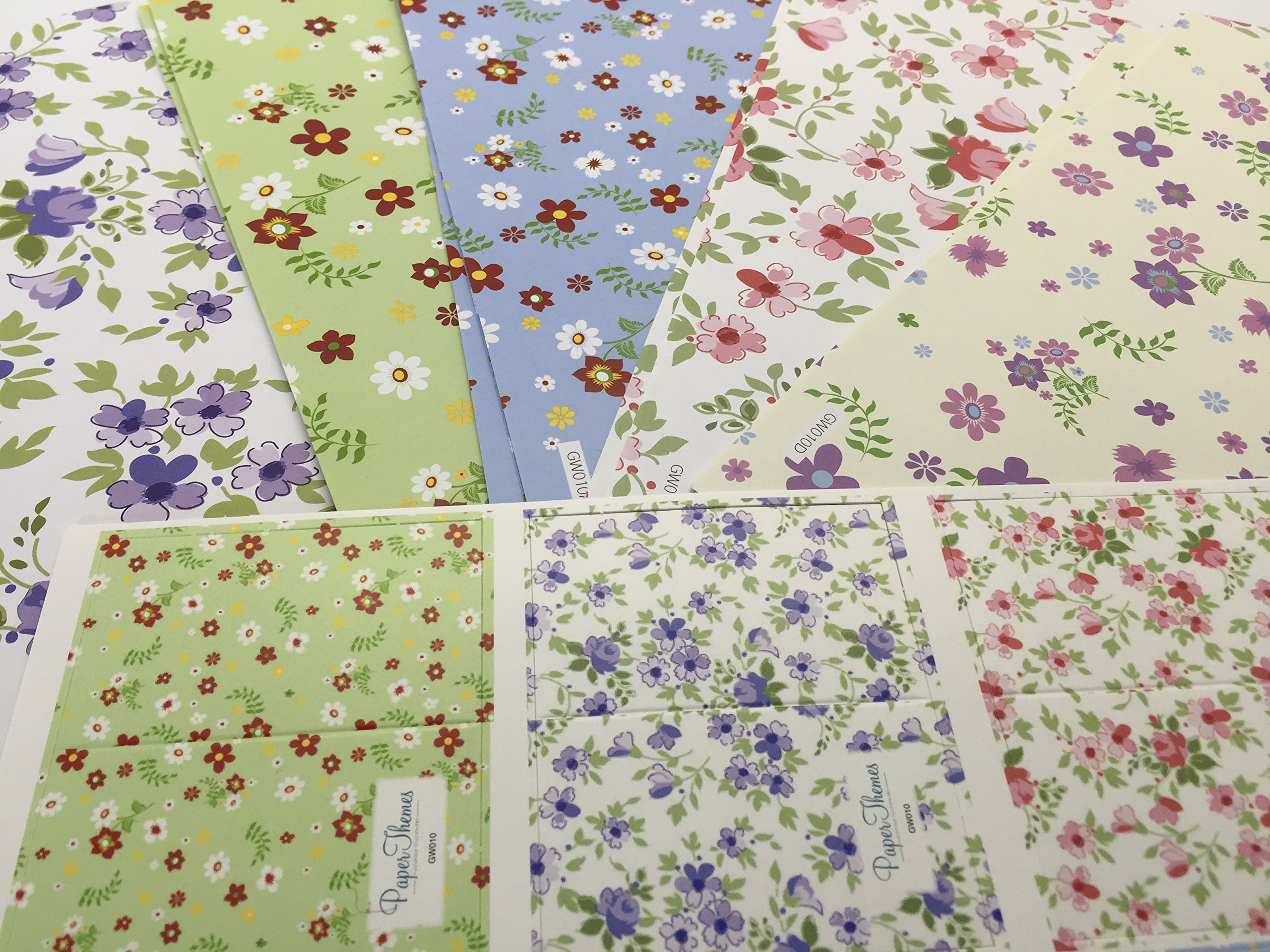 10 Sheet of Mix Designer' Soft Touch Foiled Open, Birthday, Mothers'day Gift Wrapping Paper