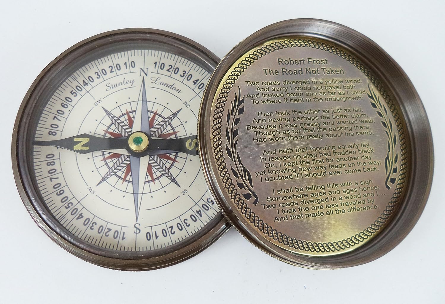 楽天1位 Dorpmarketハンドメイド100年カレンダー ポケットコンパス ロバートフロスト詩 3 In One利益 B00luucbz6 売れ筋 Henrylipatov Com