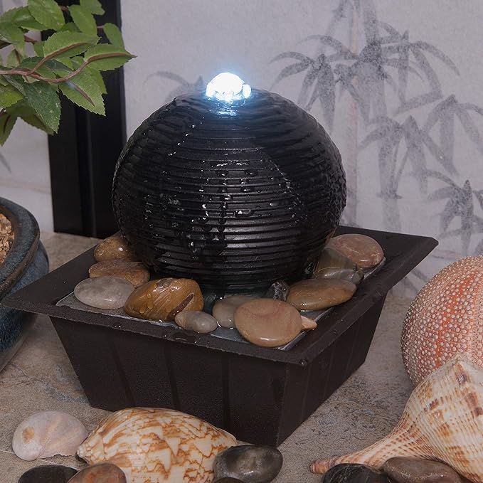 Creative Touch Globe of Goodness Indoor Water Fountain with LED Light