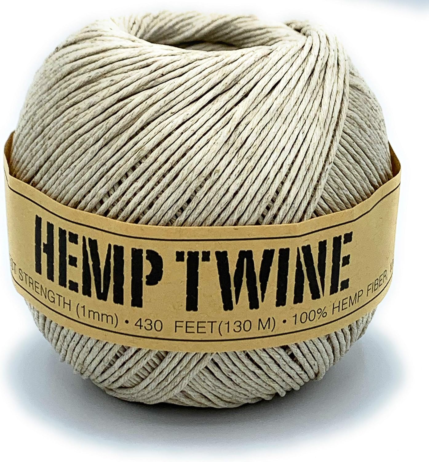 Green Hemp Twine Cord 1mm 143yd 130m 430ft DIY by Kourtneys Crafts