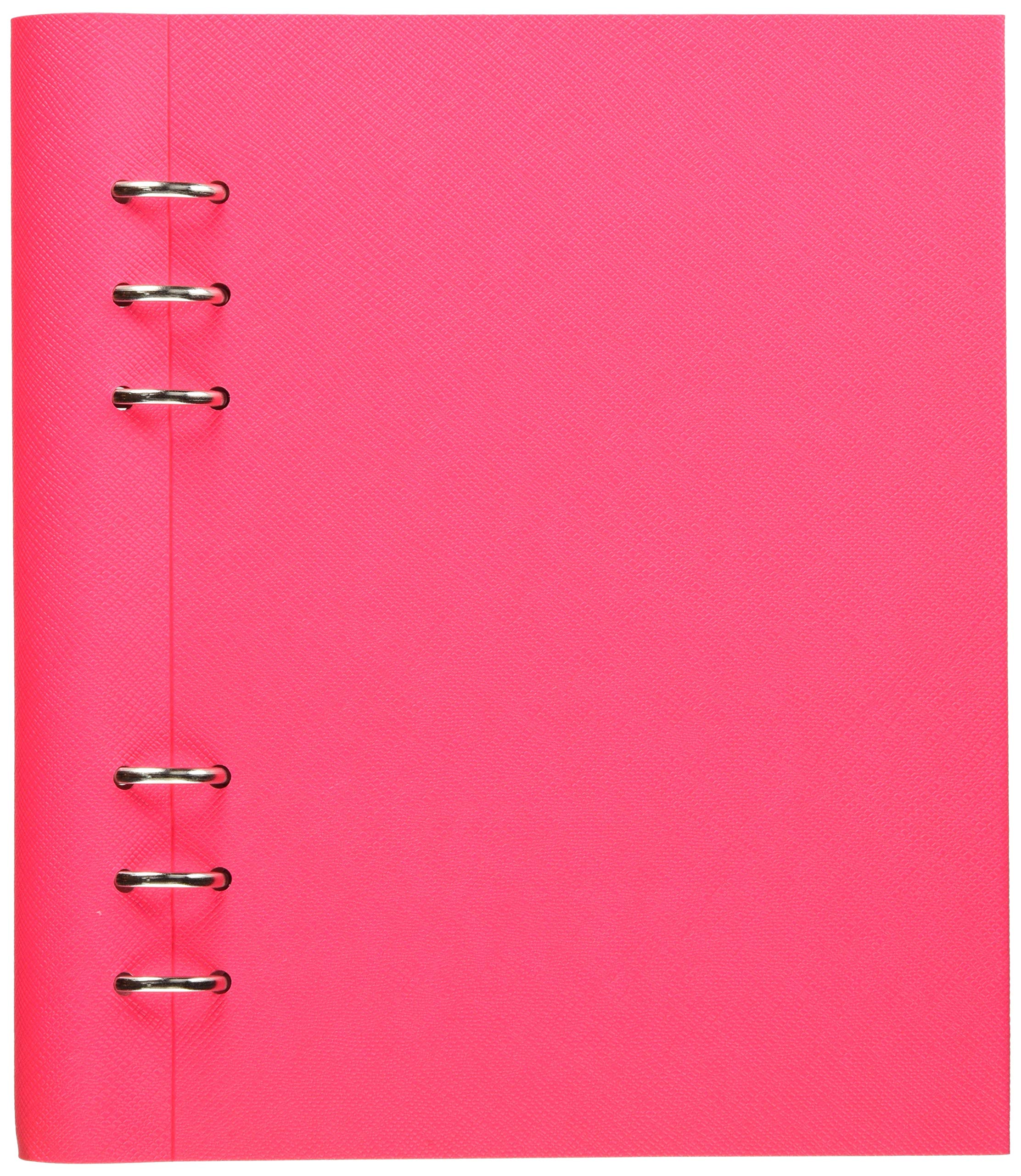 Filofax A5 Saffiano Clipbook - Fluoro Pink