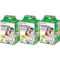 Fujifilm Instax Mini Instant Film (3 Twin Packs, 60 Total Pictures) - International Version