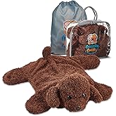 FRIENDLY CUDDLE Weighted Lap Blanket for Kids & Adults – Kids Weighted Blanket – ASD, Sensory Processing Weighted Stuffed Animals Dog Toy – Microwavable Weighted Lap Pad for Kids, 5 Lbs.