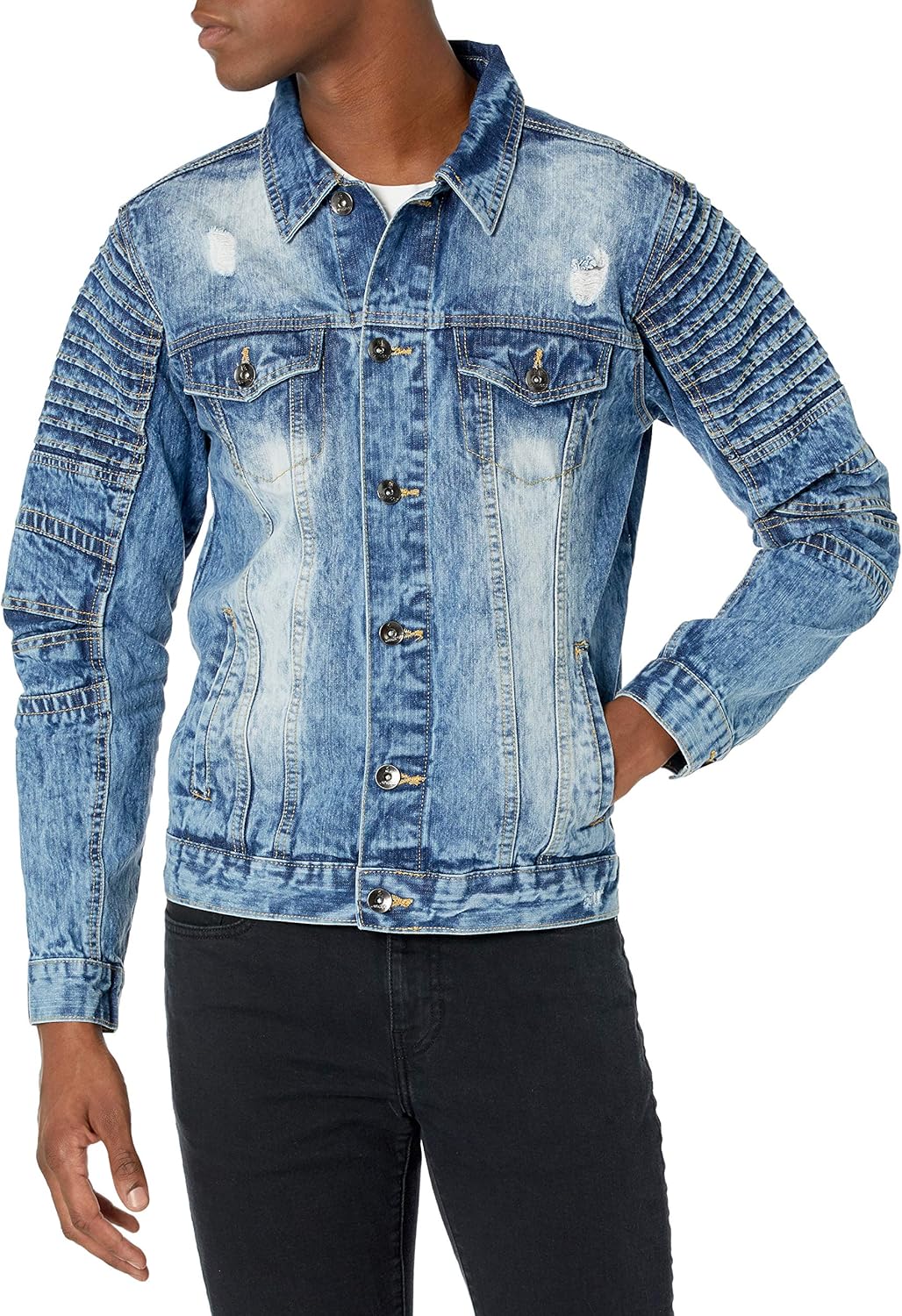 Southpole Men's Trucker Jacket: Clothing