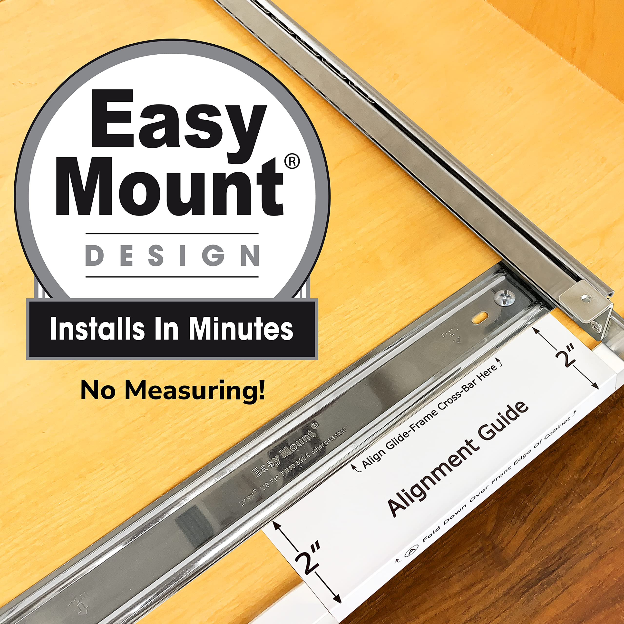 LYNK PROFESSIONAL® Pull Out Under Sink Kitchen Cabinet Organizer - 11.5 in. x 18 inch deep Drawer - Sliding Shelf Organizer for Cabinets and Undersink Storage Shelves - Lifetime Ltd. Warranty – Chrome