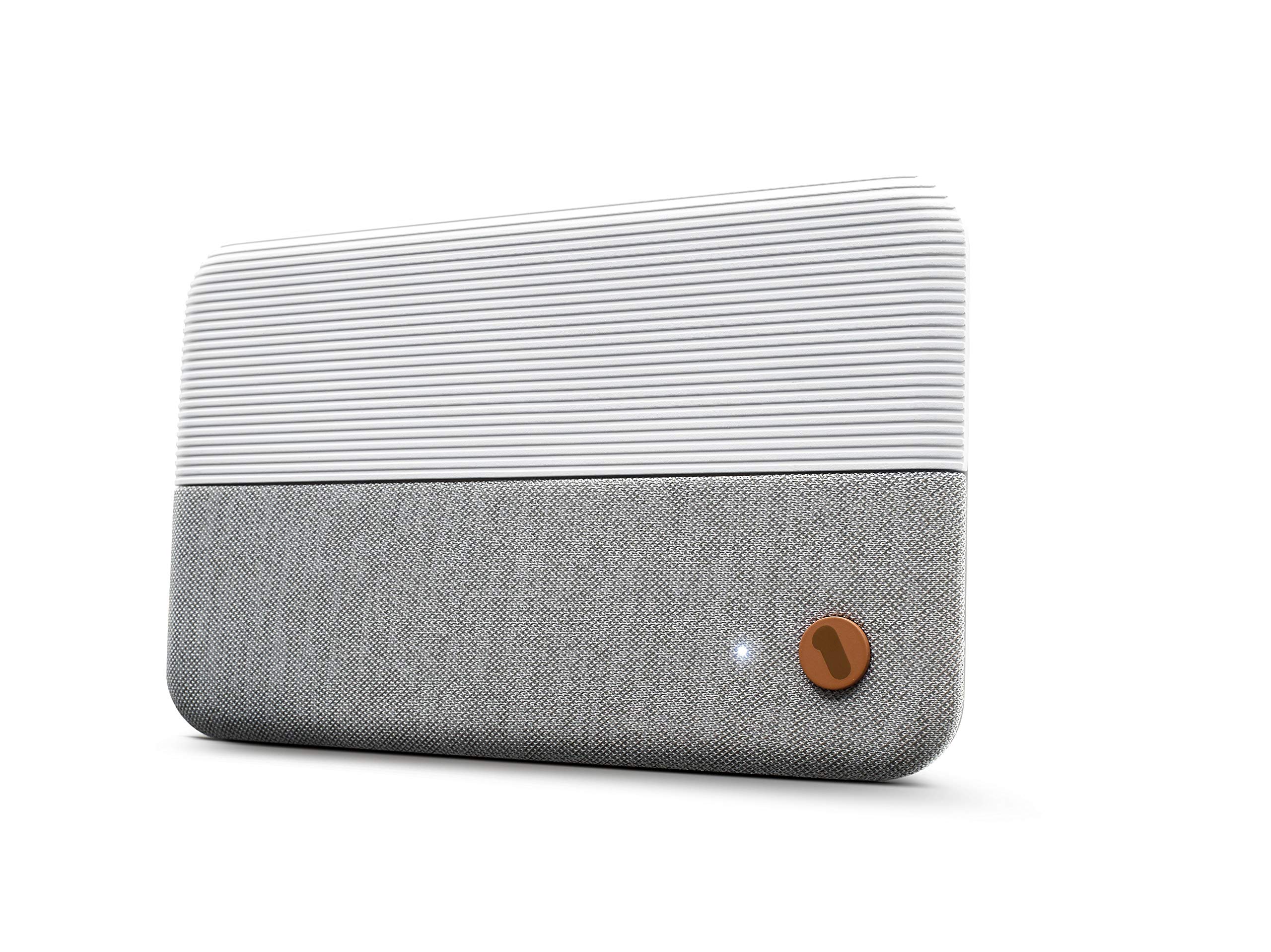 One For All SV9436 White Small Indoor TV Antenna – Reception of TNT and Analog Signals within a 25 km radius – Full HD – Elegant Design with Fabric – HDTV Antenna – SV9436 White Small