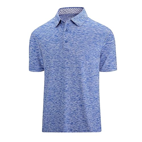 SAMERM Mens Golf Shirt Moisture Wicking Quick Dry Short Sleeve