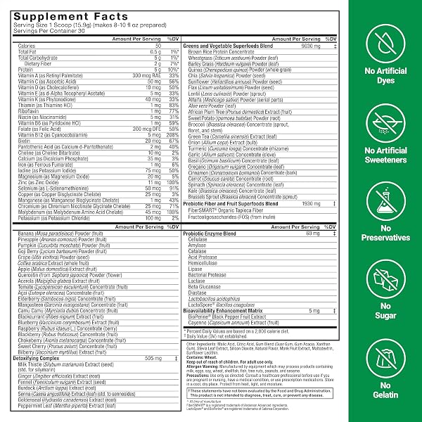 FORCE FACTOR SMARTER GREENS SUPERFOODS POWDER TO SUPPORT DIGESTION, GUT HEALTH, BLOATING, GREENS POWDER WITH PROBIOTICS, PREBIOTICS, DIGESTIVE ENZYMES, & ADAPTOGENS, POMEGRANATE BERRY, 30 SERVINGS