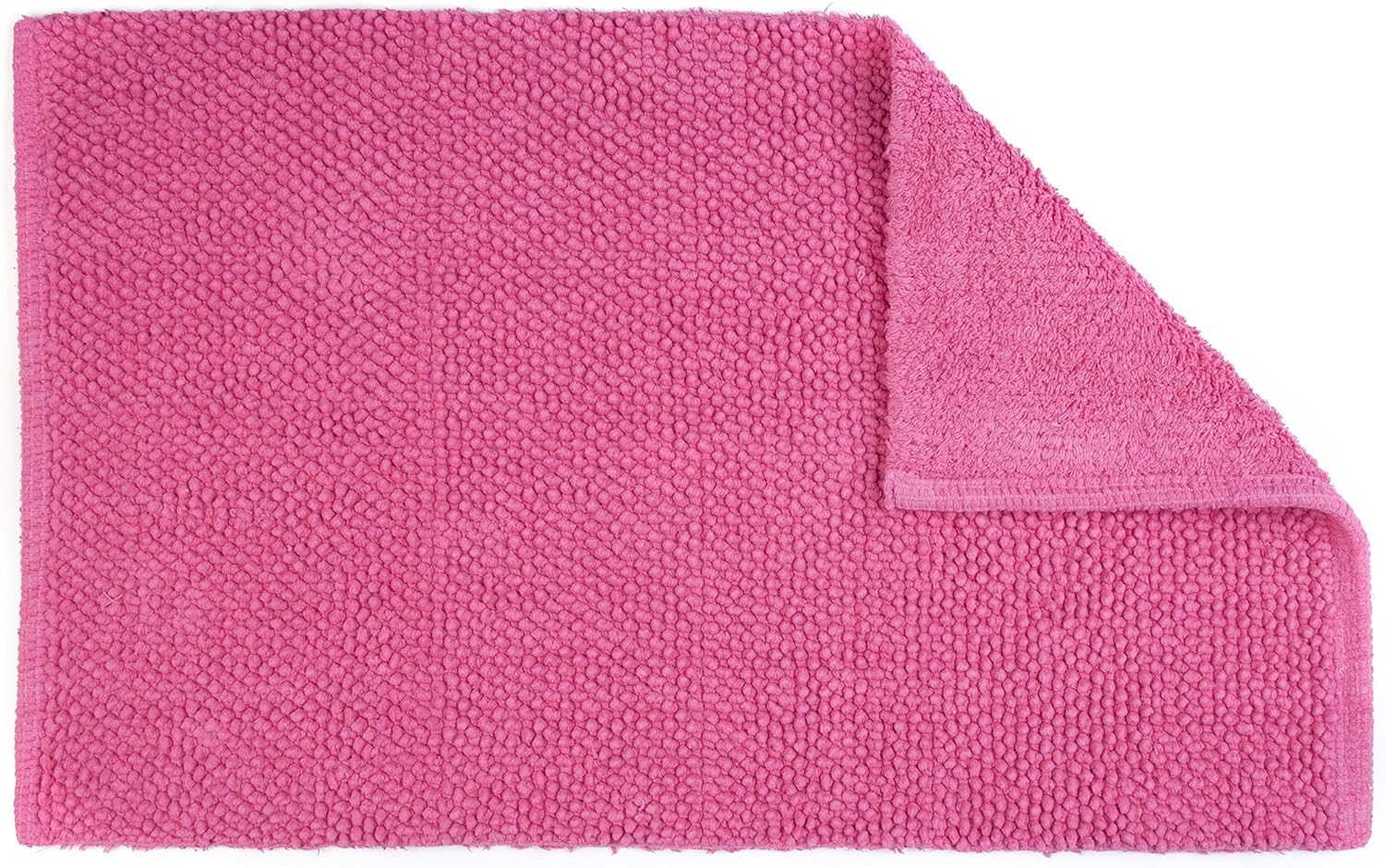 Lifestyle Cotton Bobble Bath Mat, Cerise, 50cm x 75cm Home