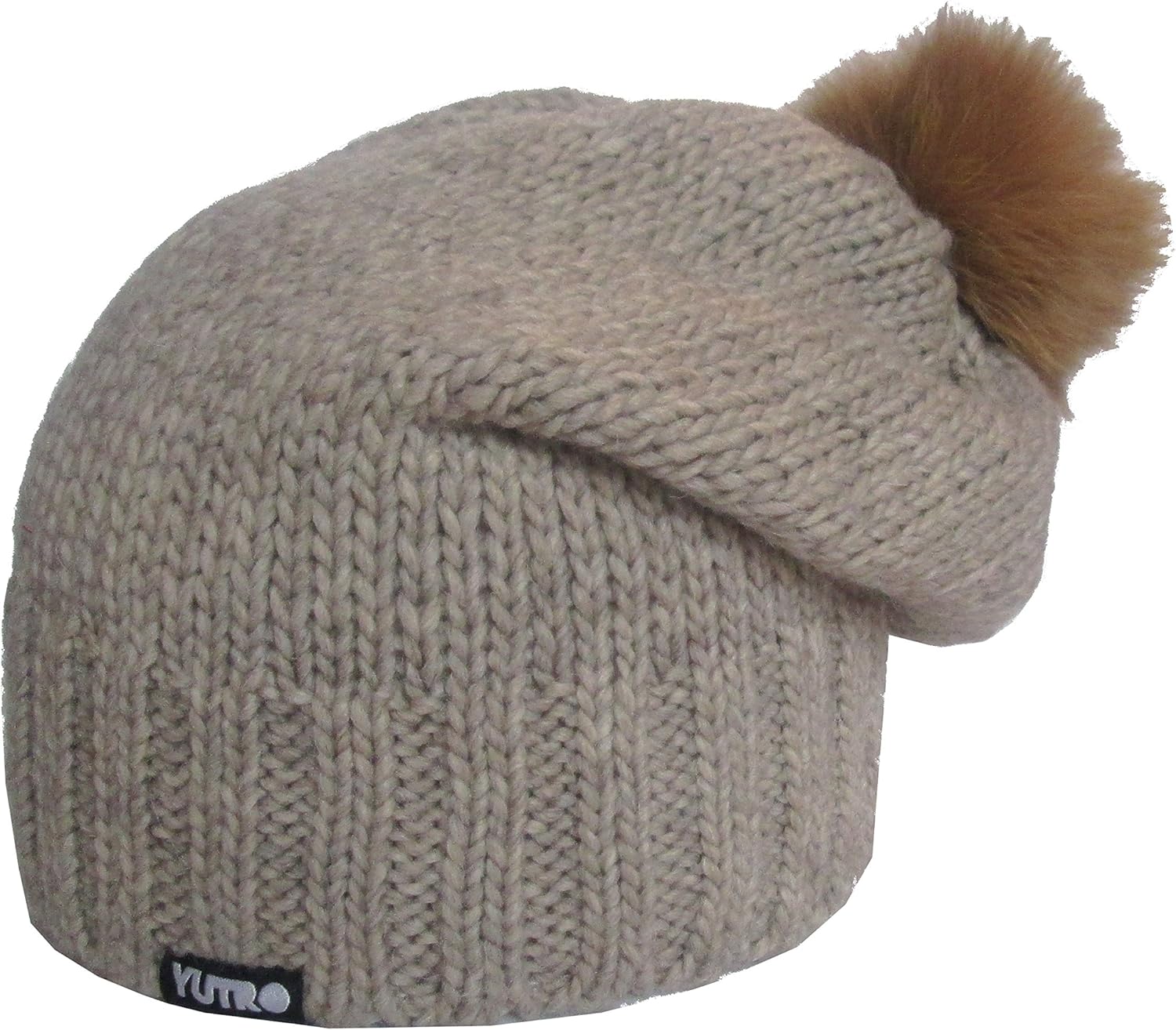 brown fleece beanie