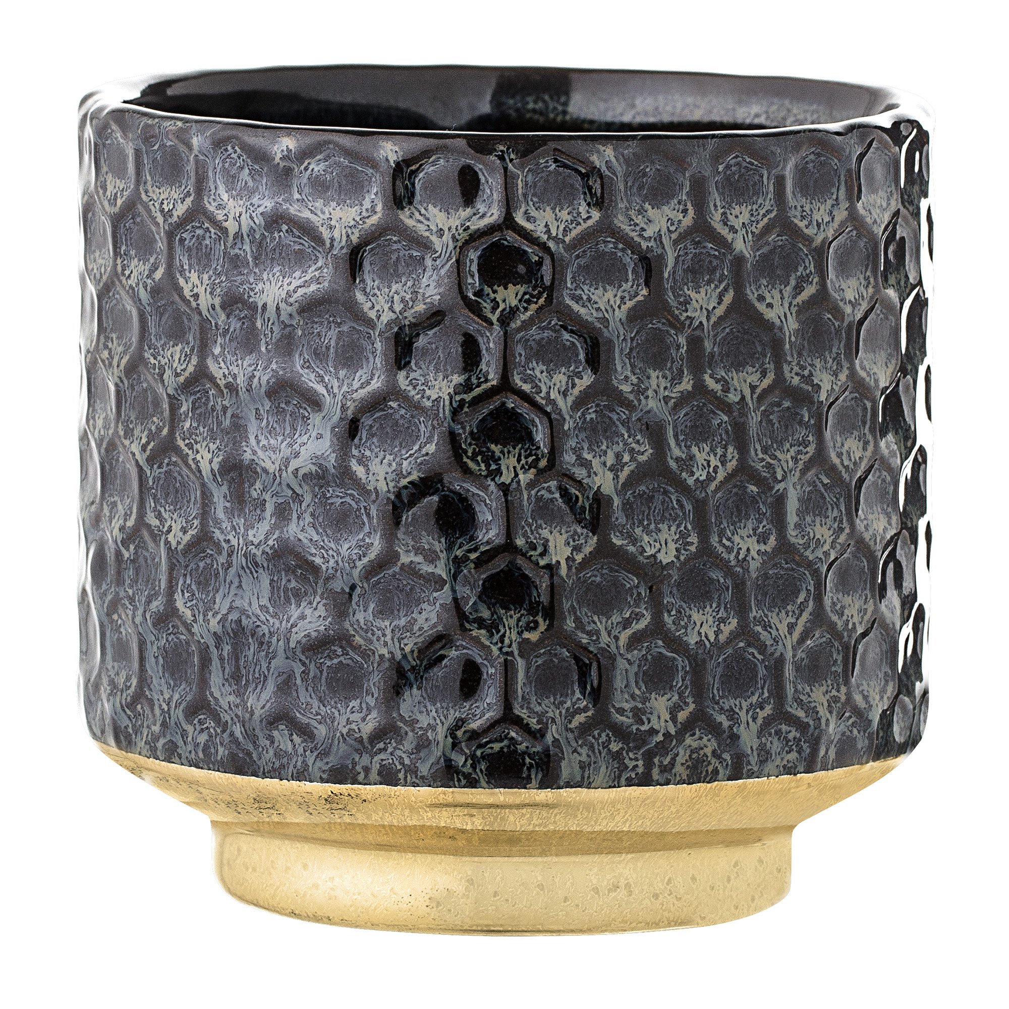 Bloomingville Flower Pot, Blue Gold