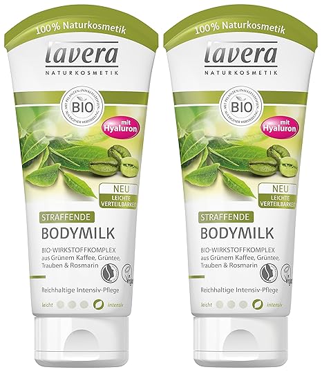 lavera Straffende Bodymilk mit Hyaluron ? Empfohlen bei Cellulite ? Festigt die Hautstruktur ? Body Milk alle Hauttypen ? veg