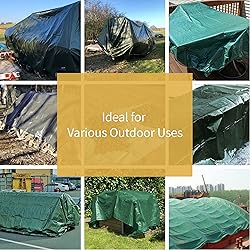 GUARD SHIELD Green/Silver Tarp 10x10 Feet