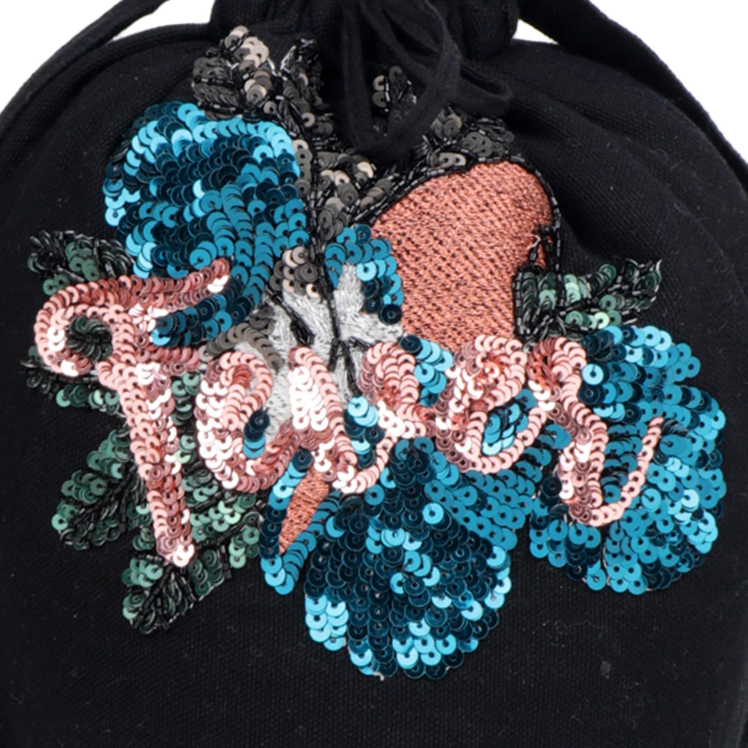 diwaah non leather black color potli