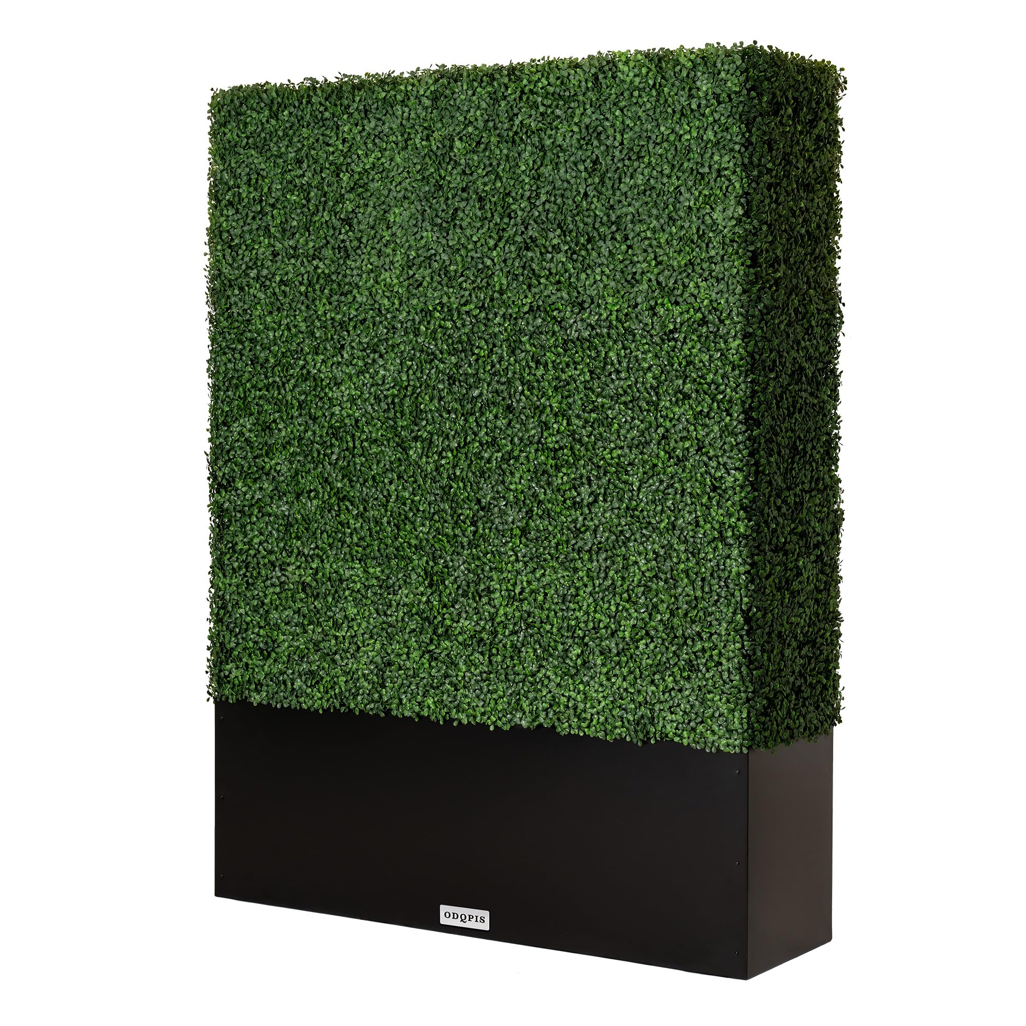 Photo 1 of ***MISSING HARDWARE***
ODQPIS Artificial Boxwood Hedge Wall,Greenery Fake Faux Grass Backdrop Divider with Black Steel Planter Box,Outdoor Privacy Panels for Patio,Balcony,Restaurant,Garden,Party Décor 48" WX64 HX14 D