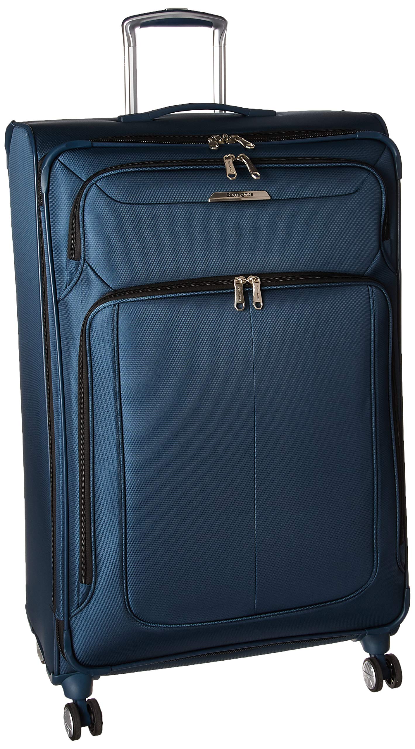 Samsonite SoLyte DLX Softside Luggage, Mediterranean Blue, Checked