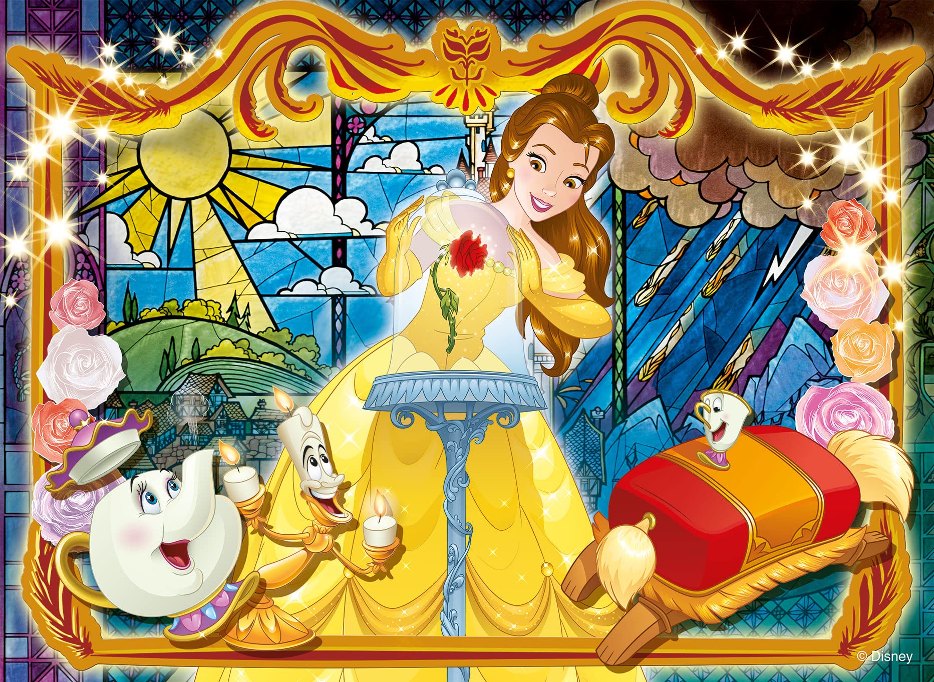 Liscianigiochi 91775 Disney Puzzle Df Maxi Floor 108 Beauty and The Beast