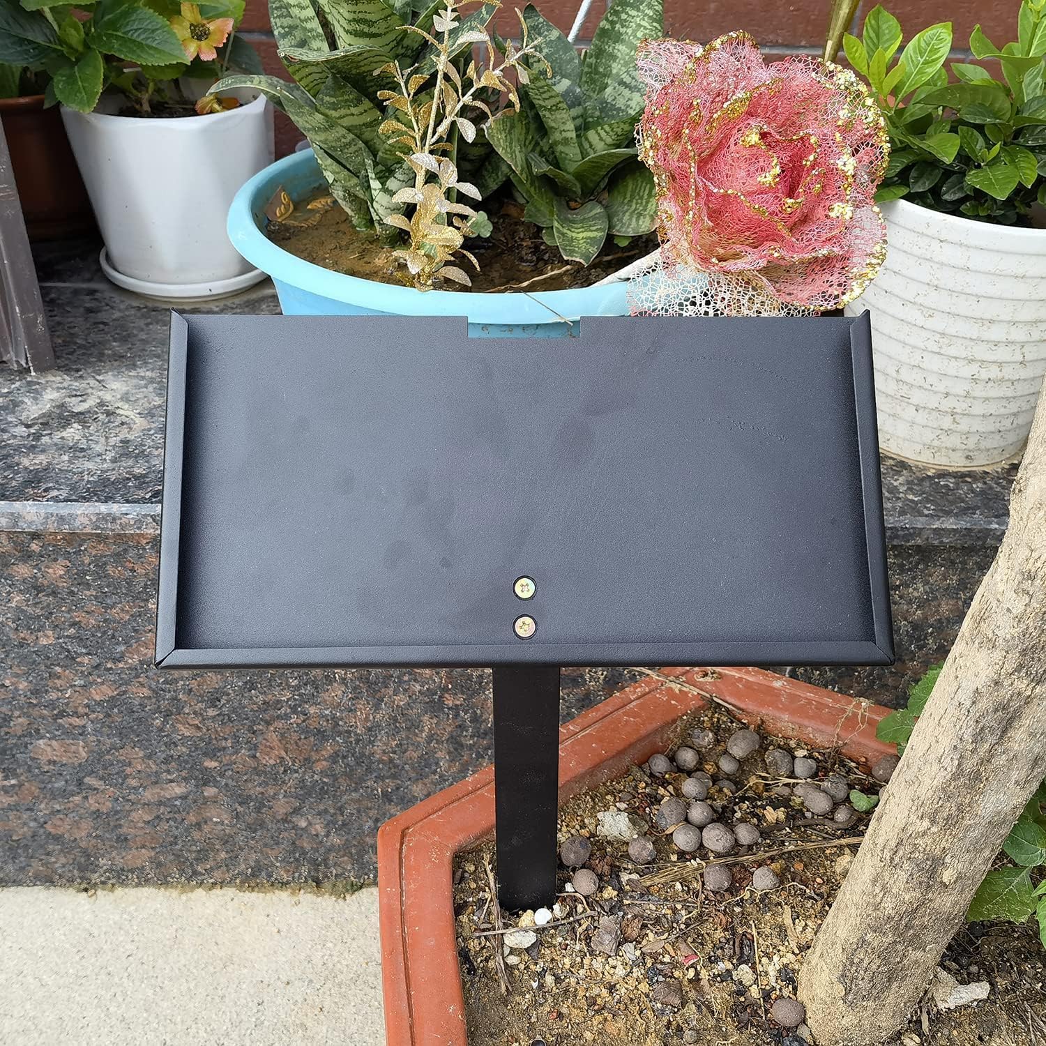 Plaques & Wall Art - ODB Memorial Stones Holder, Garden Stone Stand, Stand for Memorial Plaque (8x4 Inches)