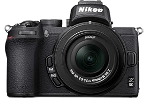 Nikon Z50 + Z DX 16-50mm Mirrorless Camera Kit (209-point Hybrid AF, High Speed Image Processing, 4K UHD Movies, High Resolut