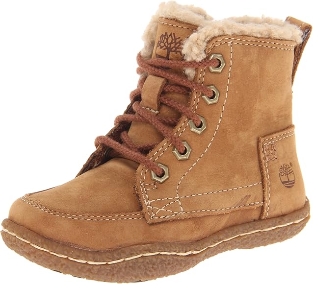 timberland lace up shearling boots