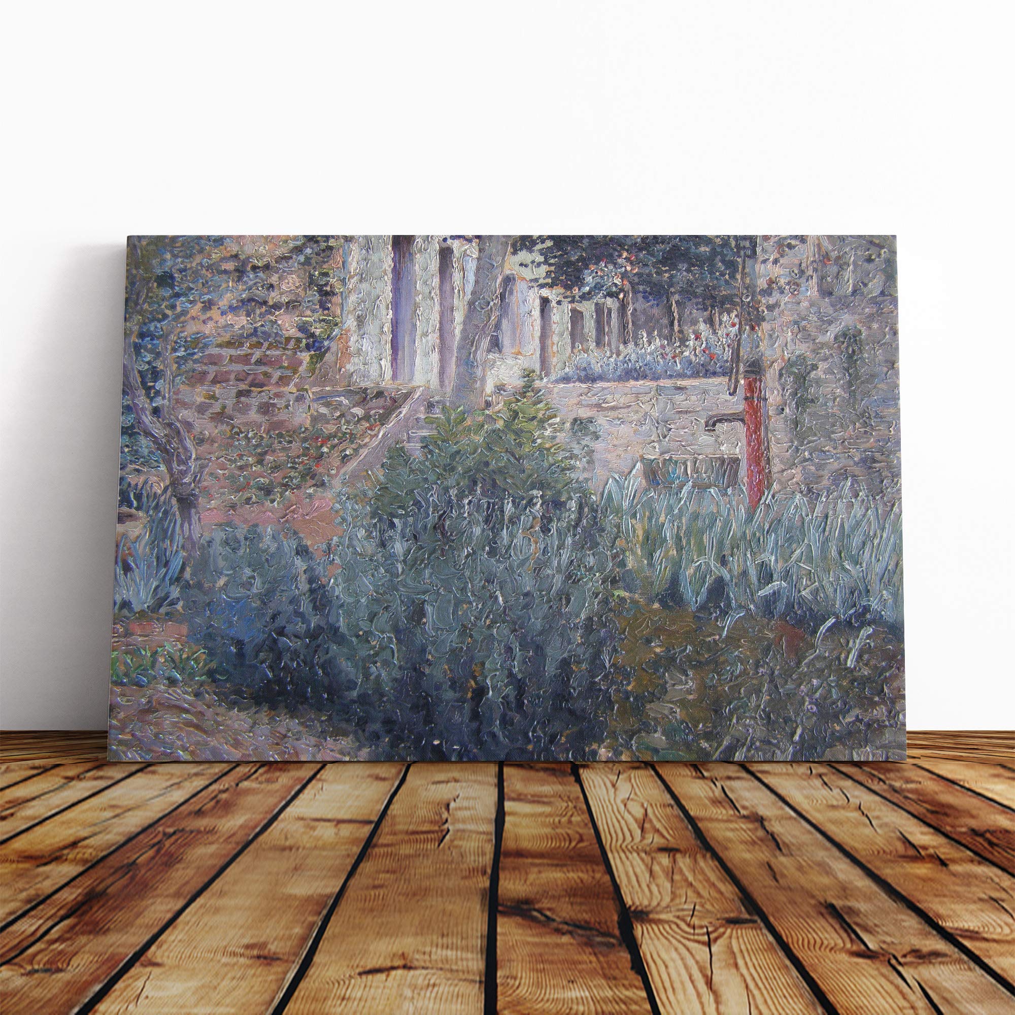 Henri Le Sidaner Garden (1) Canvas Print | Gallery Wrapped 30mm Frame Wall Art | 20x14 inches | Ready to Hang | Modern Floral Picture | Living Room Bedroom Lounge Office