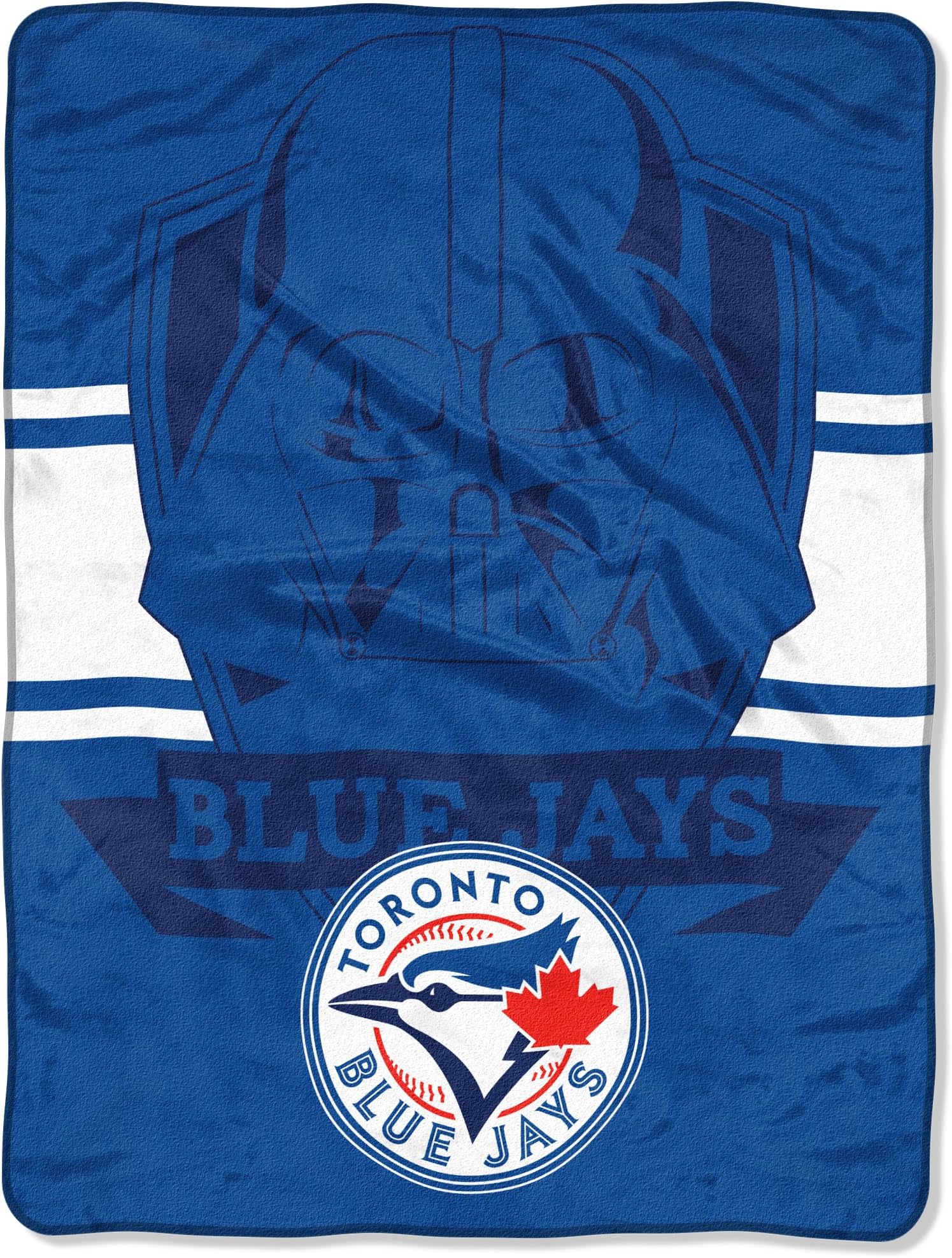 Officially Licensed MLB & Star Wars Cobranded Vader Shield Raschel Throw Blanket, Soft & Cozy, Washable, Throws & Bedding, 46" x 60"