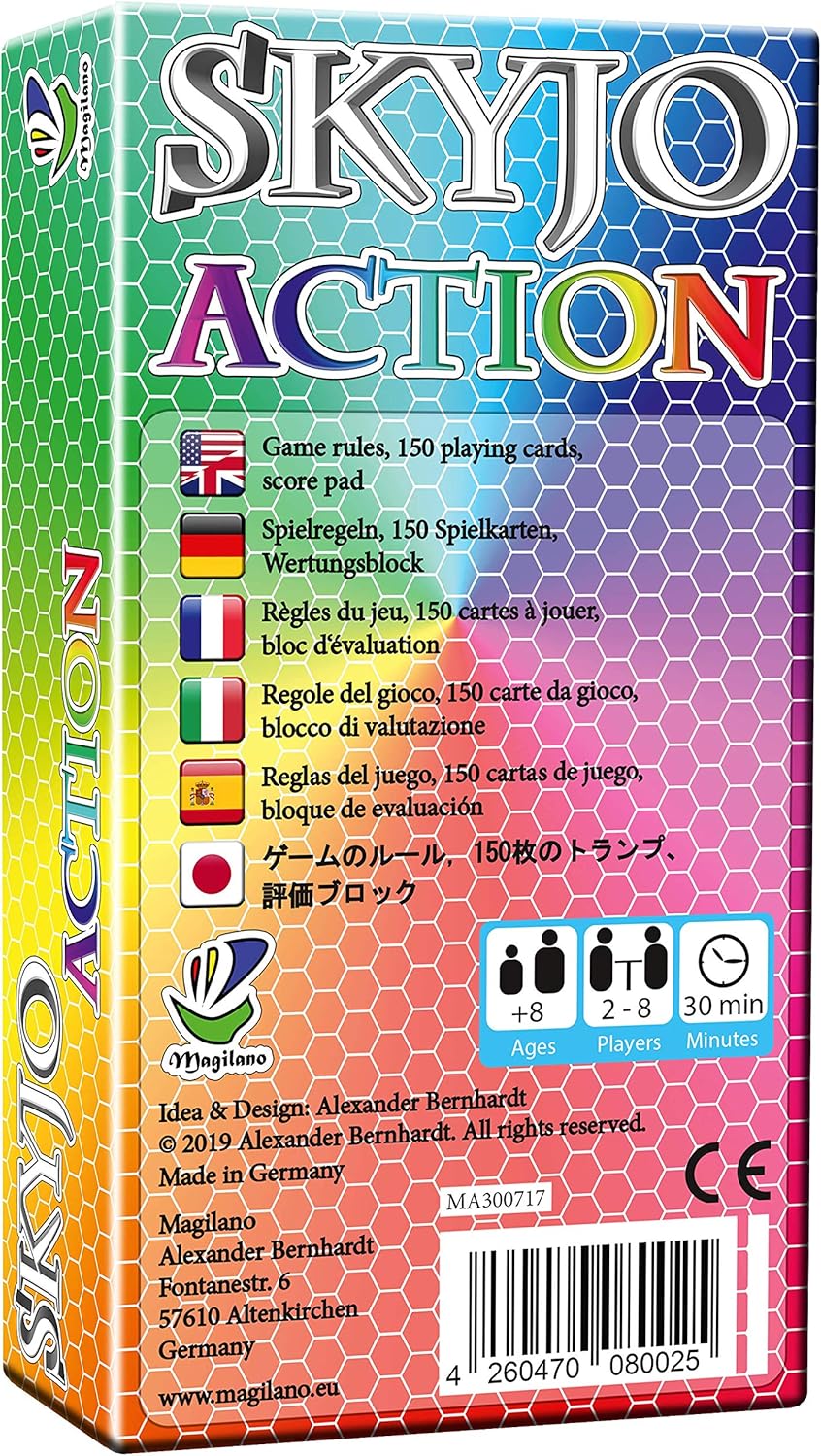 SKYJO ACTION, by Magilano - The exciting card game for friends and family, Multicolored, 15 cm x 10 cm x 5 cm - Image 3