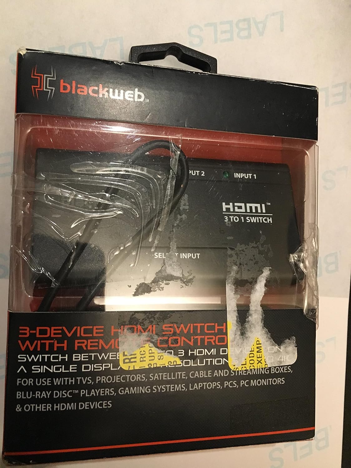 Blackweb BWA17AV012 3Device HDMI Switch with Remote Control Amazon.ca