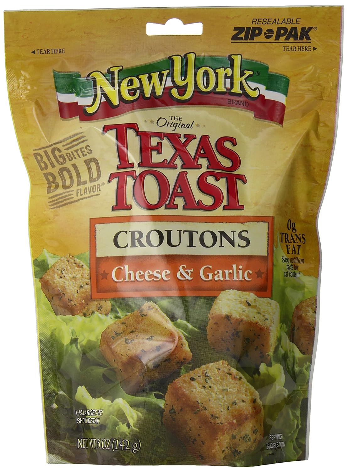 Amazon Com New York Texas Toast Croutons Cheese Garlic 5 Ounce Bags Pack Of 12